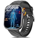 2025 Neue Smartwatch E𝐊𝐆+𝐇𝐑𝐕/Harnsäure/BMI Herren Damen 1,97'AMOLED Gesundheitsuhr mit Telefonfunktion 24H Herzfrequenz SPO2 𝐁𝐈υ𝐭𝐝𝐫υ𝐜𝐤 Körpertemperatur 𝐁Ιυtｚυcker Schlafmonitor Fitnessuhr