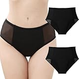 LIANGTUOHAI Menstruationshose, hohe Absorption, Menstruationshose, sehr hoher Fluss, atmungsaktiv, Menstruationsunterwäsche, für Damen, Menstruationshose, starker Fluss, mittlere Größe, Slips (2 Stück