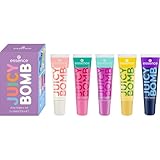 essence JUICY BOMB shiny lipgloss set 02, 5 Lipglosse mit fruchtigem Duft, ultra-glänzendes Finish, weiches Lippengefühl, vegan, ohne Mikroplastik, 5 Stück