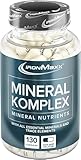 IronMaxx Mineralkomplex - 130 Kapseln | Hochwertige Mineralstoffe für den täglichen Bedarf | Unterstützt normale Muskelfunktion | Mit allen essentiellen Mineralen und Spurenelementen