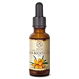 Sanddornöl 30ml - Hippophae Rhamnoides - Kaltgepresst - Sanddorn Öl - Sea Buckthorn Oil - Rein & Natürlich - Trägeröl - Pflegeöl - Body Öl - für Hautpflege - Gesicht - Körperpflege