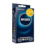 MY.SIZE Classic Kondome 53 mm, Größe 4 I 10 Stück Standardpackung I gefühlsecht hauchzart I 0,07 mm Wandstärke I vegan I für Men