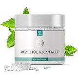 LoWell® 100g Mentholkristalle aus 100% reiner Minze - Ideal als Sauna Aufgussmittel für die Sauna in wiederverschließbarer Dose - Menthol