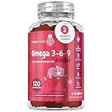 Omega 3 6 9 Gummibärchen für Kinder - 400mg Perillaöl...