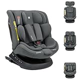 Kikka boo Kindersitz i-Defend i-Size (40-150cm) Isofix, 360 Grad Drehung, SPS grau