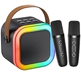 Karaoke Maschine Kinder, tragbarer Bluetooth-Lautsprecher...