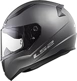 LS2, Integraler Motorradhelm Rapid SOLID Matt Titanium, M