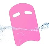 Neutrales Qualitäts-Schwimmbrett, doppelseitiges Schaumstoff-Schwimmbrett, Schwimmbrett Fußpedal mit Griff für Kinder und Erwachsene, Schwimmtrainingsgerät (gepudert (mit Make-up))