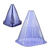 Relaxdays Pflanzenhut, 32er Set, Schneckenschutz, Frostschutz, HxBxT: 22 x 19 x 19 cm, Pflanzenschutzhauben PVC, lila