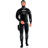 Cressi Men's Desert Man Dry Suit 4mm HD Trockenanzug, Schwarz/Grau, XXXL/7