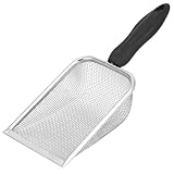 QWORK® Sandsieb aus Rostfreiem Edelstahl - 2X2mm Mesh -...