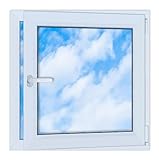 LORAC | Kunststofffenster weiß 800x800mm, 80x80cm, PCV, DIN...