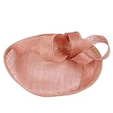 Netz-Hochzeitshut für Damen, Federn, Fascinator, modische Bänder und Mütze, Baseballkappen, Baseballkappen, rose, Einheitsgröße