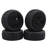 BQLZR 65 OD Schwarz verl?SST Muster RC Gummireifen f¨¹r RC 1:10 On-Road Racing Car Langlebige Packung mit 4