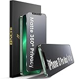 BNCHI 2 Stück 360° Matt Privacy Schutzfolie für iPhone 13 Pro Max/14 Plus für Panzerglas Sichtschutz, 4 Way Blickschutz Panzer Folie Glas, Anti-Fingerabdruck, Blendschutz, 9H Matte Screen Protector
