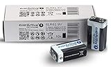 everActive 9V Batterien 10er Pack, Pro Alkaline, Block 6LR61 6F22, höchster Leistung, 5 Jahre Haltbarkeit, 10 Stück