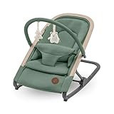 Maxi-Cosi Kori 2-in-1-Babywippe mit Spielzeugbogen, 0–2 Jahre, bis zu 15 kg, Baby Bouncer, 3 mit einer Hand einstellbare Liegepositionen, Easy-in-Gurt, leicht und kompakt, Eco Care, Beyond Green