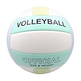 Zunishaone Offizieller Volleyball, Indoor-Volleyball | Volleyball außen innen wasserdicht, Lederball für das Training im Fitnessstudio von Strand