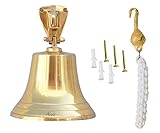 Neez Schiffsglocke, Wandmontage für Maritime Geschenke, Boot, Schule, Abendessen, Empfang, Heimdekoration, Glocken für Innen- und Außenbereich (5' Glocken)