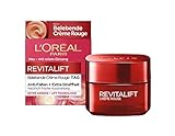L'Oréal Paris Tagespflege, Revitalift Belebende Crème Rouge, Anti-Aging Gesichtspflege, Anti-Falten, Extra-Straffheit, Mit rotem Ginseng, 50 ml
