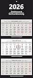 XXL 3-Monatskalender 2026 schwarz großer Wandkalender...