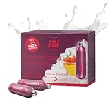 iSi Sahnekapseln für Sahnespender, Professional Charger, 10 Stück, Recycelbare N2O Sahne Kapseln für iSi Sahnespender, HACCP-zertifiziert, Lila, 10er-Packung