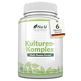 Kulturen Komplex Probiotika Darmsanierung - 180 Kapseln - Hochdosierte BacterienKulturen mit Lactobacillus Acidophilus & Bifidobacterium - Vegetarische Multi-Stämme - 6 Monate Vorrat