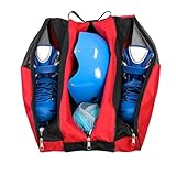 Generisch Tasche für Damen Rollschuhe - 3-lagige Rollschuhtasche mit verstellbarem Schultergurt,Atmungsrucksack Zur Aufbewahrung Von Schuhen Helm Ausrüstung,Winter Outdoor Feld Aktivitäten