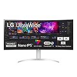 LG 5K UltraWide Curved Monitor 40WP95X-W 94,7 cm - 39,7 Zoll, 5120 x 2160, Nano IPS, HDR 10, Thunderbolt 4, Silber