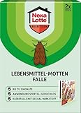 Nexa Lotte Lebensmittel-Mottenfalle, 2 Stück, geruchlose, insektizidfreie Klebefalle