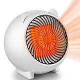 Mursche Heizlüfter energiesparend heizgeräte elektrisch - Heizung leise PTC Keramik heizstrahler innenraum 500W Oszillation Räume Heizofen Elektroheizer Überhitzungsschutz
