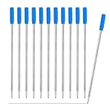 Metall Kugelschreiberminen (12 Stück), Kugelschreiber Minen, Rundspitze, glattes Schreiben, Für Büro Schule Zuhause, Die Länge beträgt 11,6 cm, Blau
