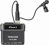 TASCAM DR-10L Pro – 32-Bit-Float-Audiorecorder mit Lavalier-Mikrofon Bluetooth Option für Fernbedienung und Synchronisation, unterstützt LTC Jam Sync