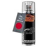 TRISTARcolor RAL 3002 Karminrot glänzend 2K Acryl Spraydose Sprühdose Spritzlack Sprühlack 400 ml schnelltrocknend