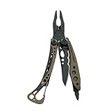 Leatherman Skeletool Multi-Tool – Leichtes Multifunktionswerkzeug mit 7 praktischen Tools – Einsteiger-Tool für den Outdoor- und Camping-Bereich – Braun Coyote