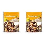 Seeberger Studentenfutter: Klassische Nuss-Frucht-Mischung aus Haselnusskernen, Mandeln, Walnüssen & Cashewkernen, mit Rosinen - reich an Vitamin E, vegan (1 x 400 g) (Packung mit 2)