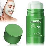 Green Mask Stick, Grüntee Purifying Clay Green Tea Mask, Deep Cleansing Smearing Mask, Green Stick zur Tiefenreinigung der Poren, entfernt Mitesser, für Alle Hauttypen von Männern und Frauen