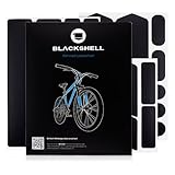 Blackshell® Fahrrad Schutzfolie matt schwarz - Aufkleber Fahrrad für z.B. Trekkingrad, MTB, Rennrad oder E-Bike - 21-teiliges Set Fahrrad Aufkleber Rahmen