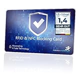 MakakaOnTheRun RFID Blocker Karte (3fach geprüft: DEKRA + EMV + HF-Labor) 360° Schutzkarte für Geldbörse - NFC Blocker Karte - Schutzkarte gegen Datenklau - RFID Blocker Card