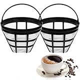 2 Stück Kaffeefilter Wiederverwendbar, Waschbar Kaffeetropfer, Wiederverwendbar Dauerkaffeefilter, Papierloser Kaffeefilter Zur Herstellung Von Manuellem Kaffee