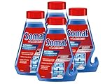 Somat Intensiv-Maschinenreiniger (4x 250ml), Spülmaschinenreiniger flüssig zur Tiefenreinigung, mit Entkalkungsfunktion für hygienische Sauberkeit