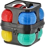 Posten Ankers Premium Boule Set I Bouleset I Boccia Spiel I 8 Kugeln I Outdoor Boulespiel I Gartenspiel I inkl Tragekoffer I Garten Wurf Spiel Kinder I Wurfspiel