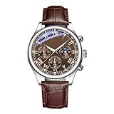 shjxi Mens Watch, Classic Wristwatch, Waterproof Business Timepiece Elegant Quarts Analog, Casual Fashion Accessory, Sports Style Watch for Workplace Travel Events, 9.25 Inches