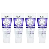 ECO COSMETICS Schwarzkümmel Zahncreme (4 x 75 ml), Bio Zahnpasta, Vegan, Fluoridfrei, Naturkosmetik