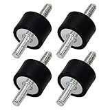 Demason 4 Stück M8 30 x 20 mm Vibrationsdämpfung aus Gummi, Halterungen für Schwingungsdämpfer, Isolator für Auto, Boot, Spulen, Luftkompressor
