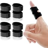 Hasny Fingerschiene - 4 Stück Verstellbare Daumenschiene für Arthritis Schnapp Finger Fingerstütze Fingerbandage Fingerschiene für Alle Finger Kleinerfinger Zeigefinger Mittelfinger Ringfinger