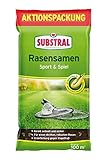Substral Rasensamen Sport und Spiel, 2kg für 100m² - strapazierfähige Rasensaat-Mischung mit Grünfärbung gegen Vogelfraß