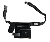 kwb Werkzeug-Tasche Leder mit Gürtel – Vielseitige Werkzeugtasche für Handwerker, Profis und Heimwerker – Robustes Rindsspaltleder, 5 Fächer, Hammerhalter, Messertasche und Halter für Bandmaß