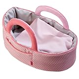 HABA 305072 - Puppentragetasche Rosarot, Puppenzubehör für Babypuppen und HABA-Stoffpuppen, Tragetasche und Decke, Spielzeug ab 18 Monaten