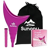 Urinella für Frauen, Wiederverwendbare Urinal Frauen für sicheres Urinieren im Stehen oder Hocken Tragbar und Ideal für unterwegs wie Camping, Wandern, Outdoor-Aktivitäten